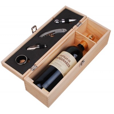 One Bottle Red Wine Wooden Box