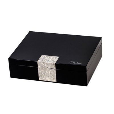 Top Grade Black Piano Lacquer Luxury Wooden Ramadan Chocolate  Date Box