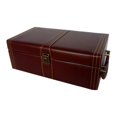 Factory Wholesale  Hot selling Stock Leather Wine Box